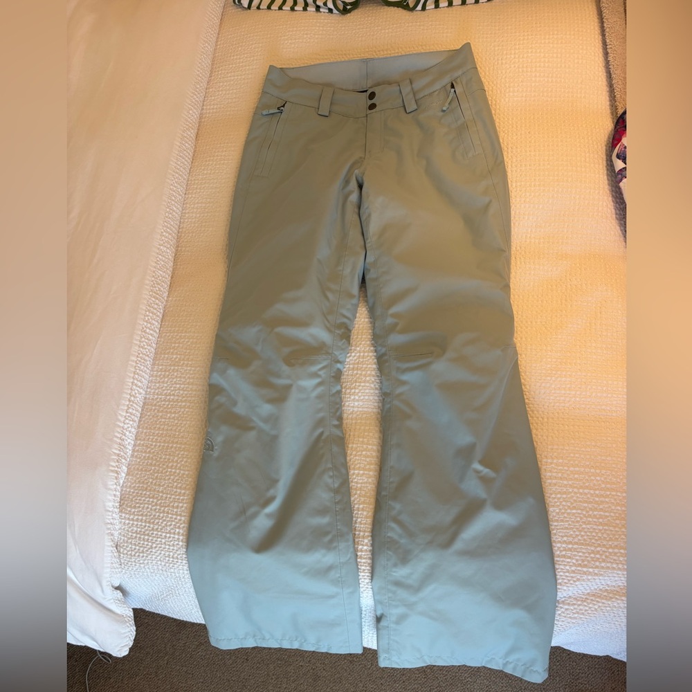 Women’s North Face Light Teal Ski Pants